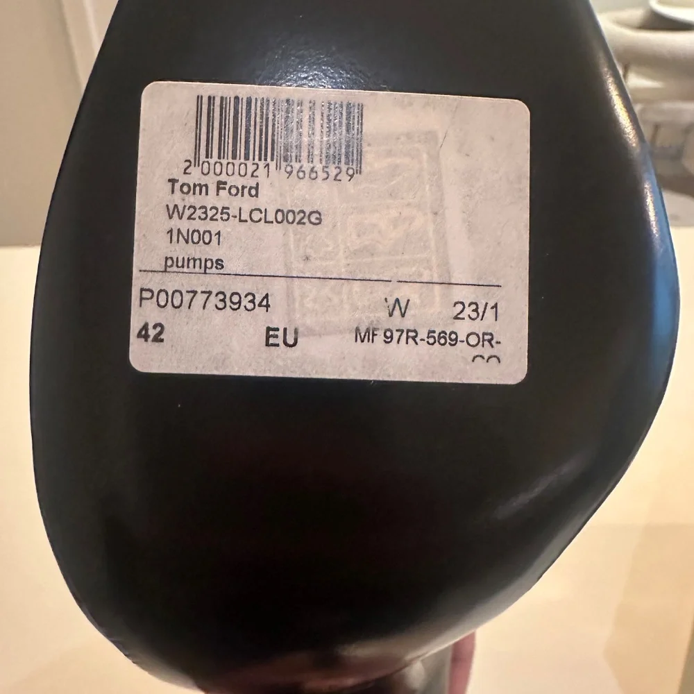 TOM FORD T Screw 105 leather pumps - Picture 4 of 9